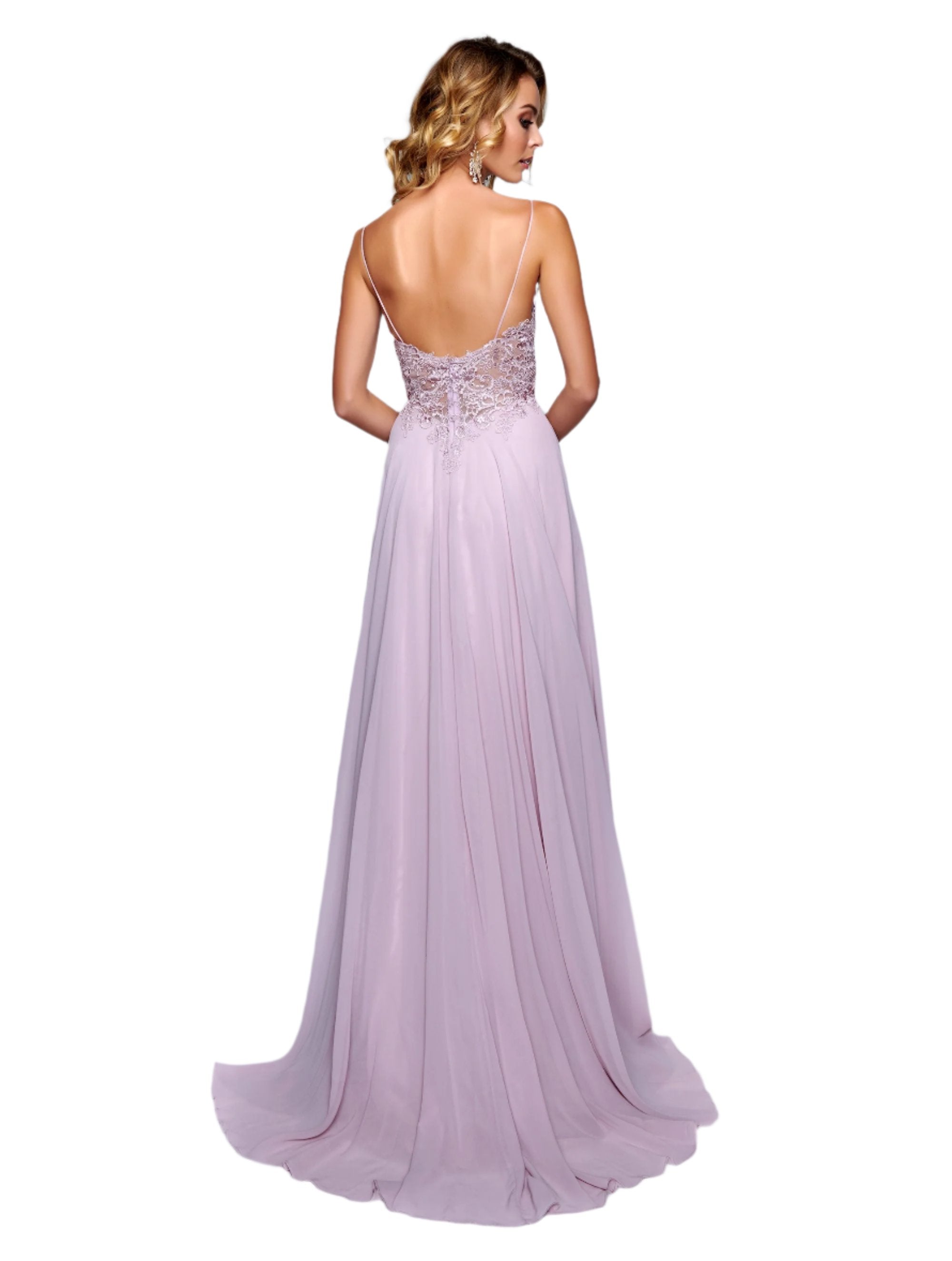 Mauve on sale prom dress