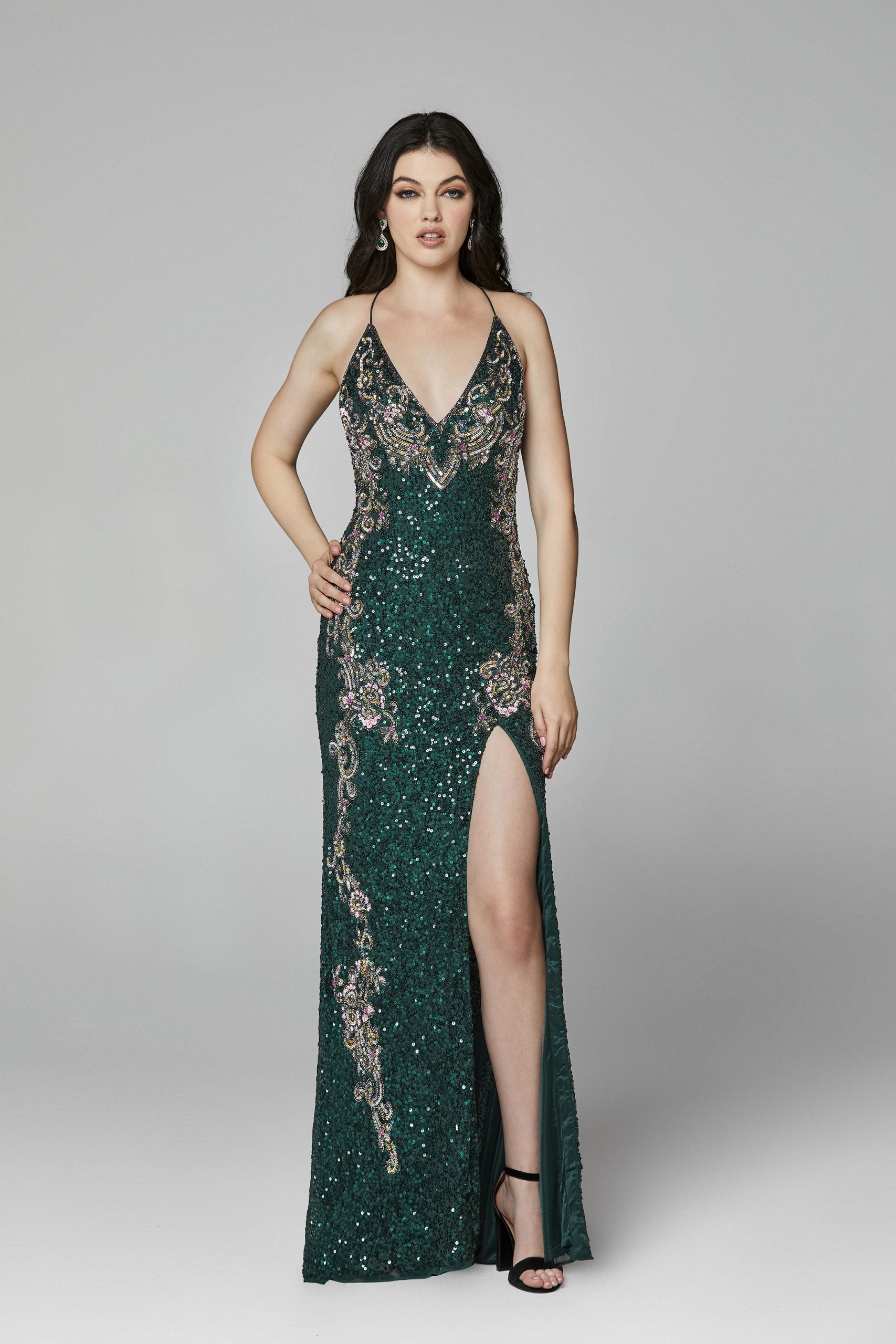 Glitter Prom Dresses Tropical Rainforest