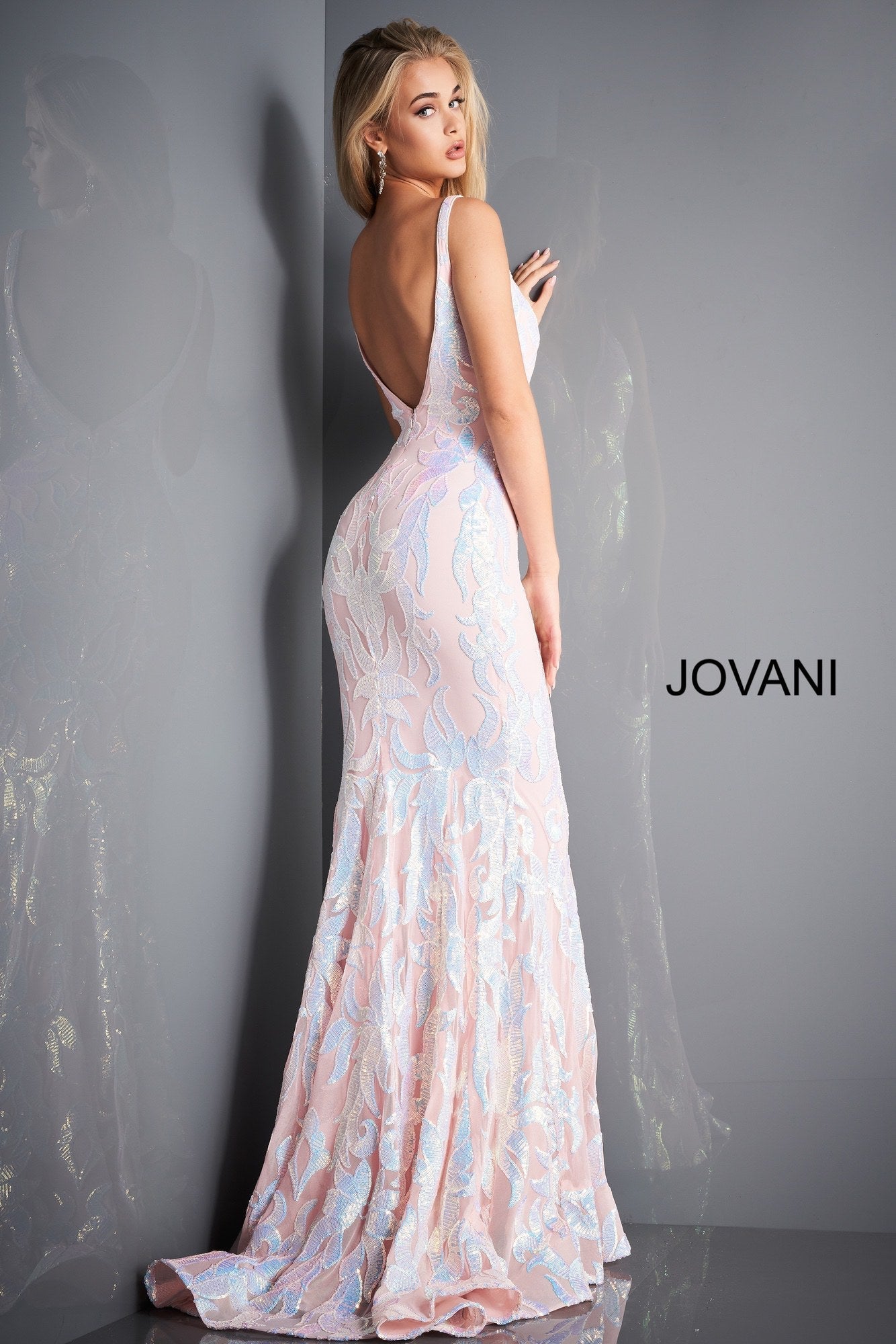 Jovani blush shop pink dress