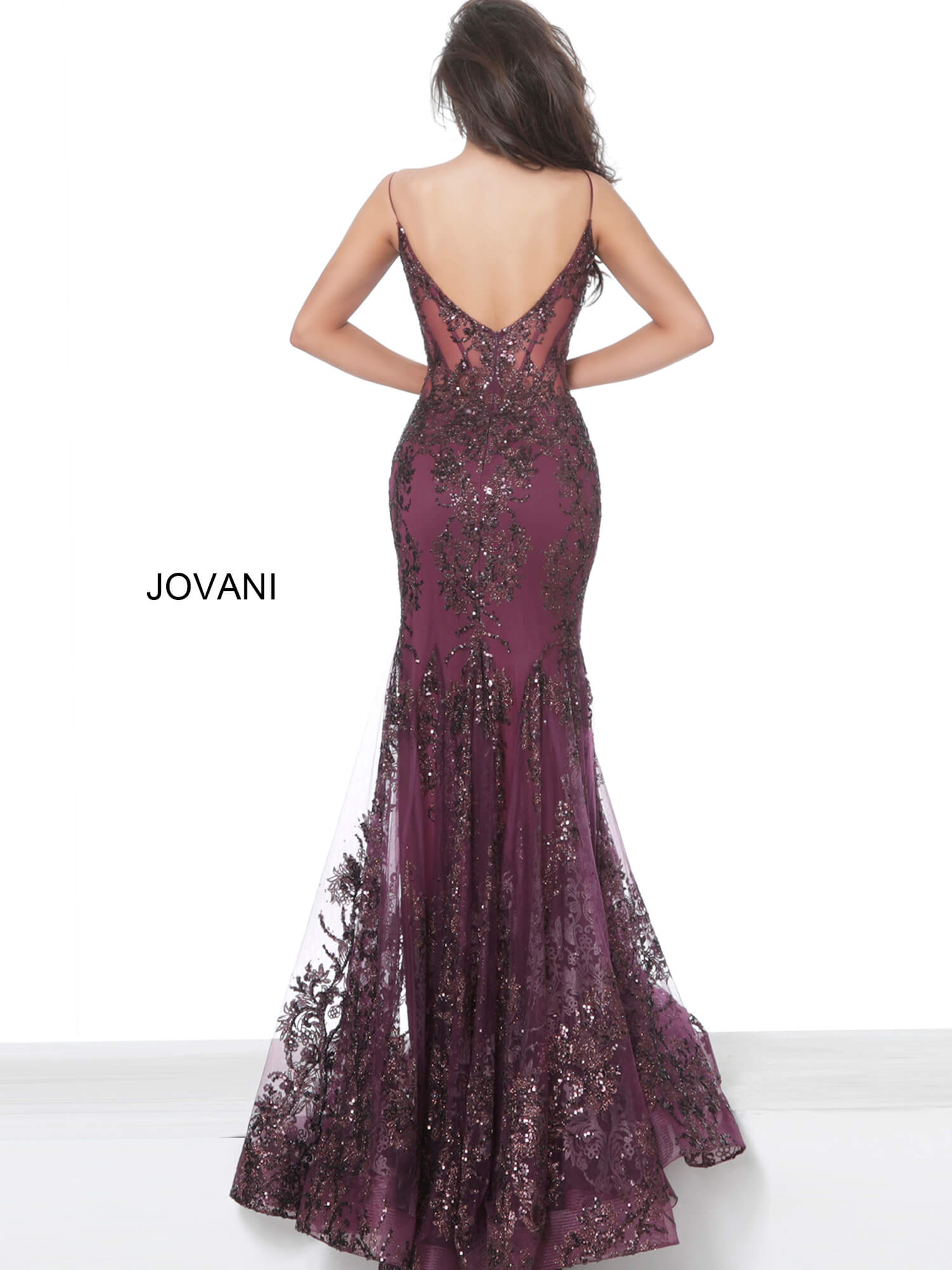 Eggplant best sale homecoming dress