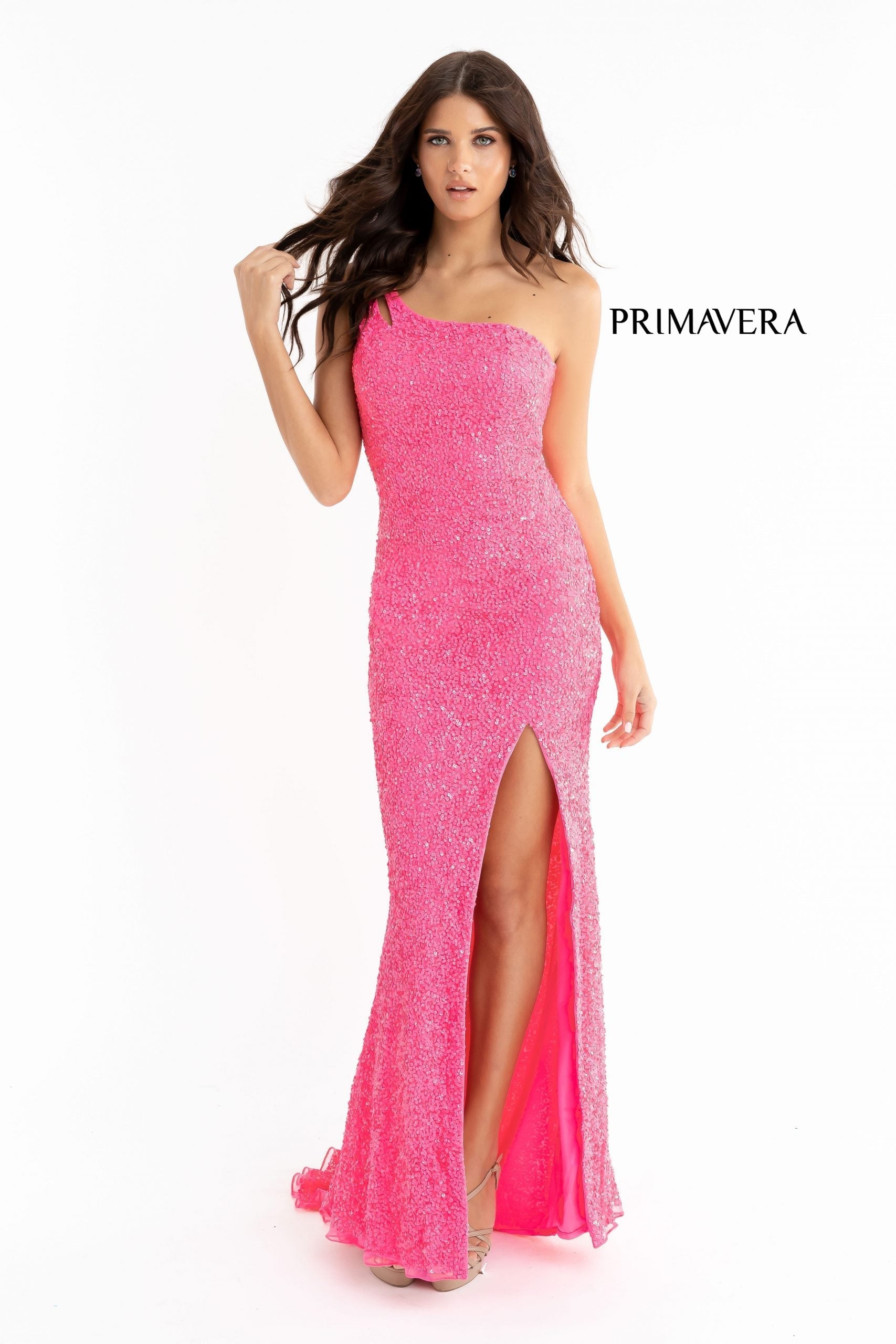 Craze Fashion Studio Pink Dye Pleated Sequin Dress 5