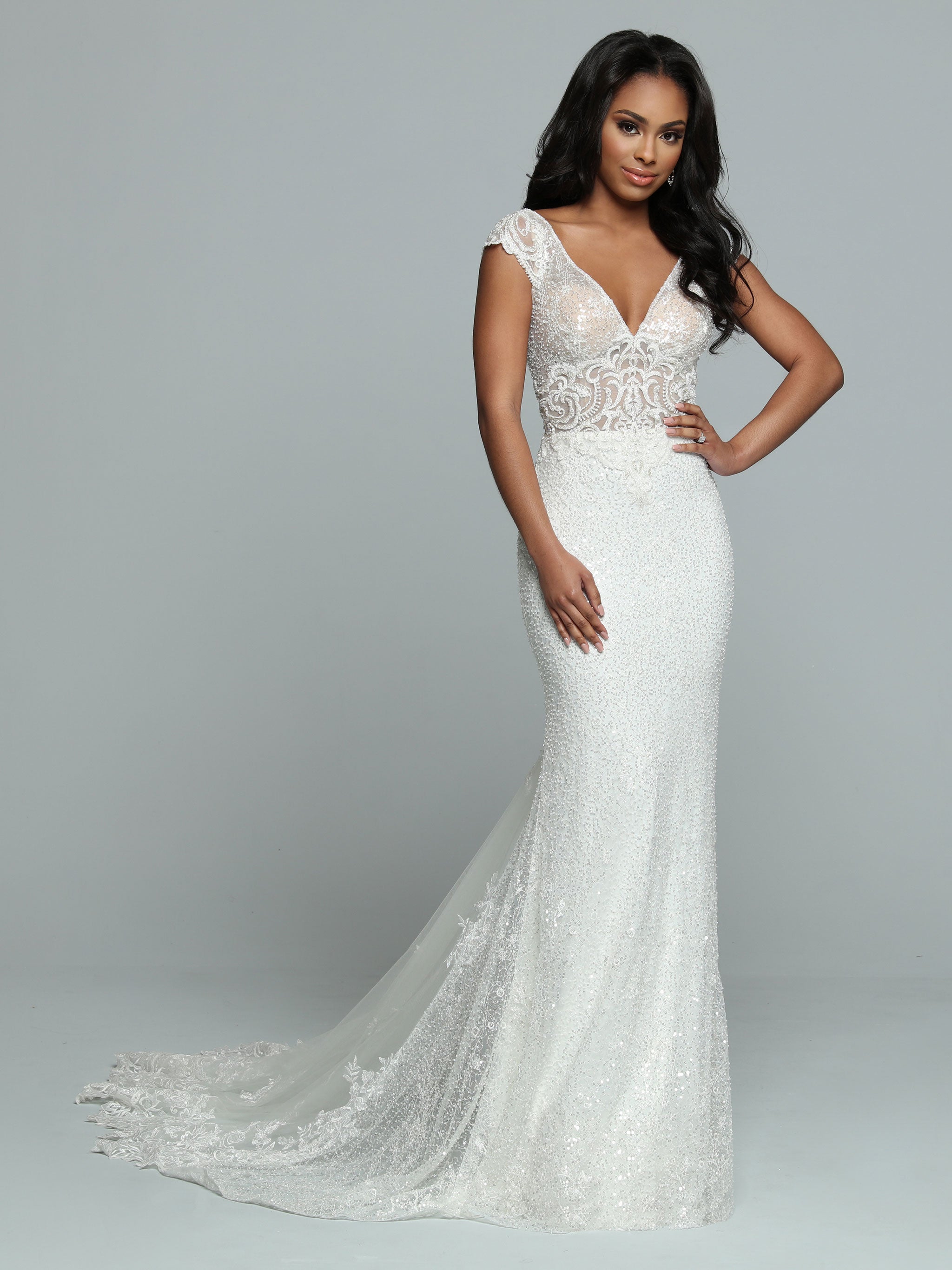 Sequin mermaid outlet wedding dress