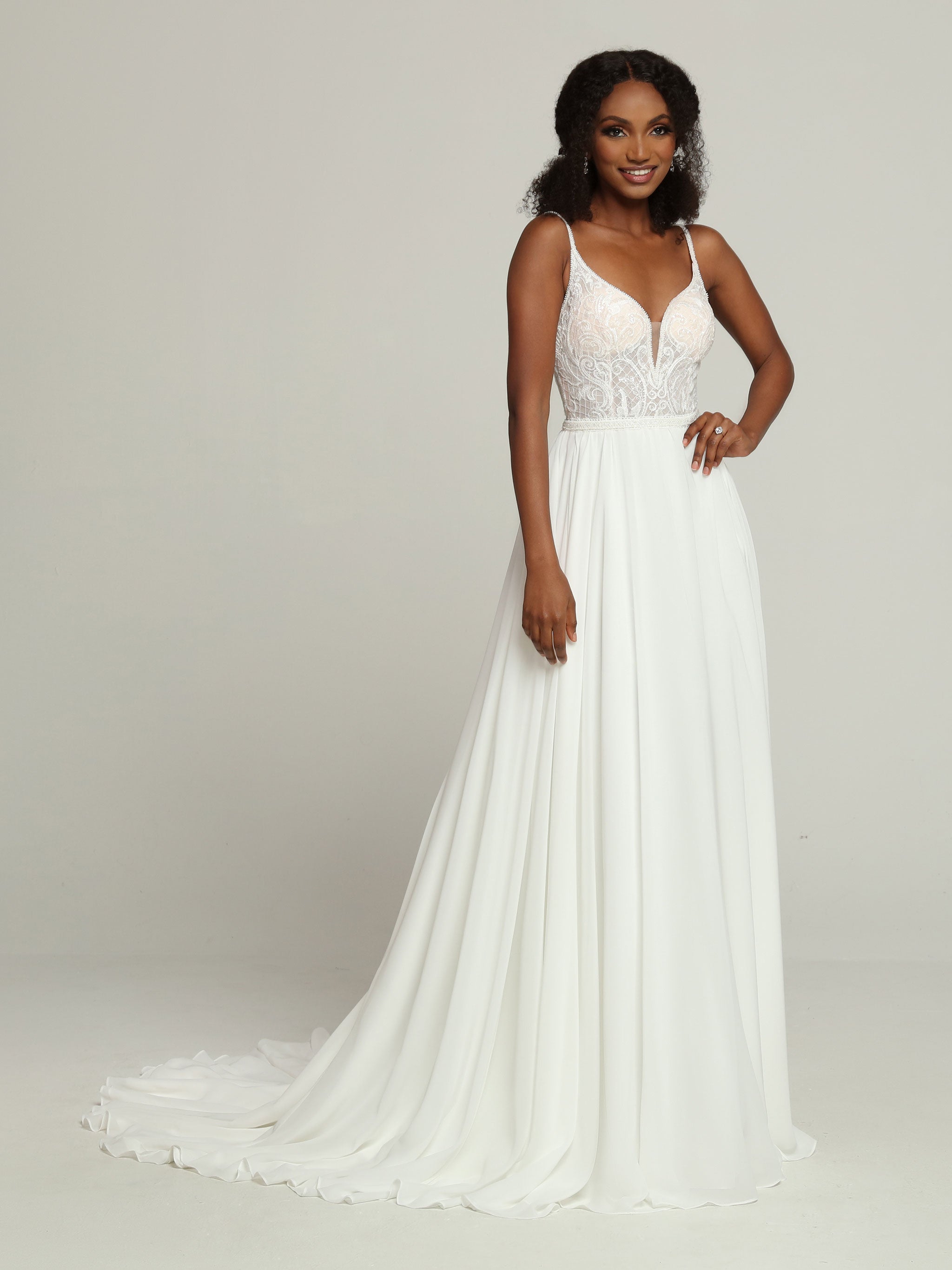 Flowy a outlet line wedding dress