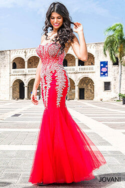 Trumpet Mermaid Gowns Red