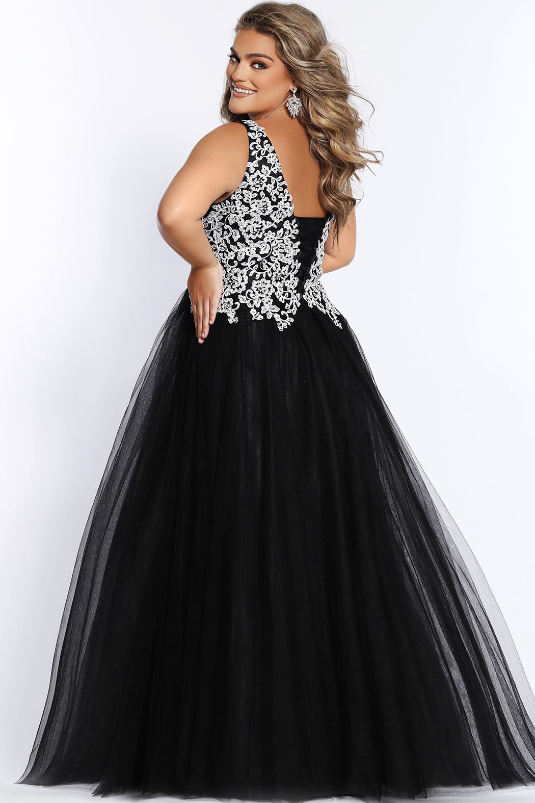 Black and white prom cheap dresses 2019