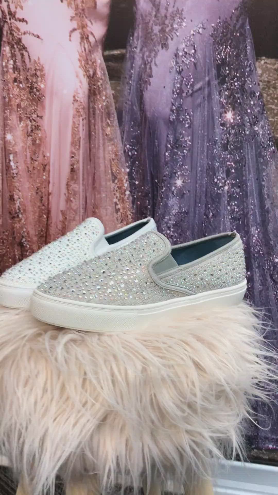 Bling slip store on shoes