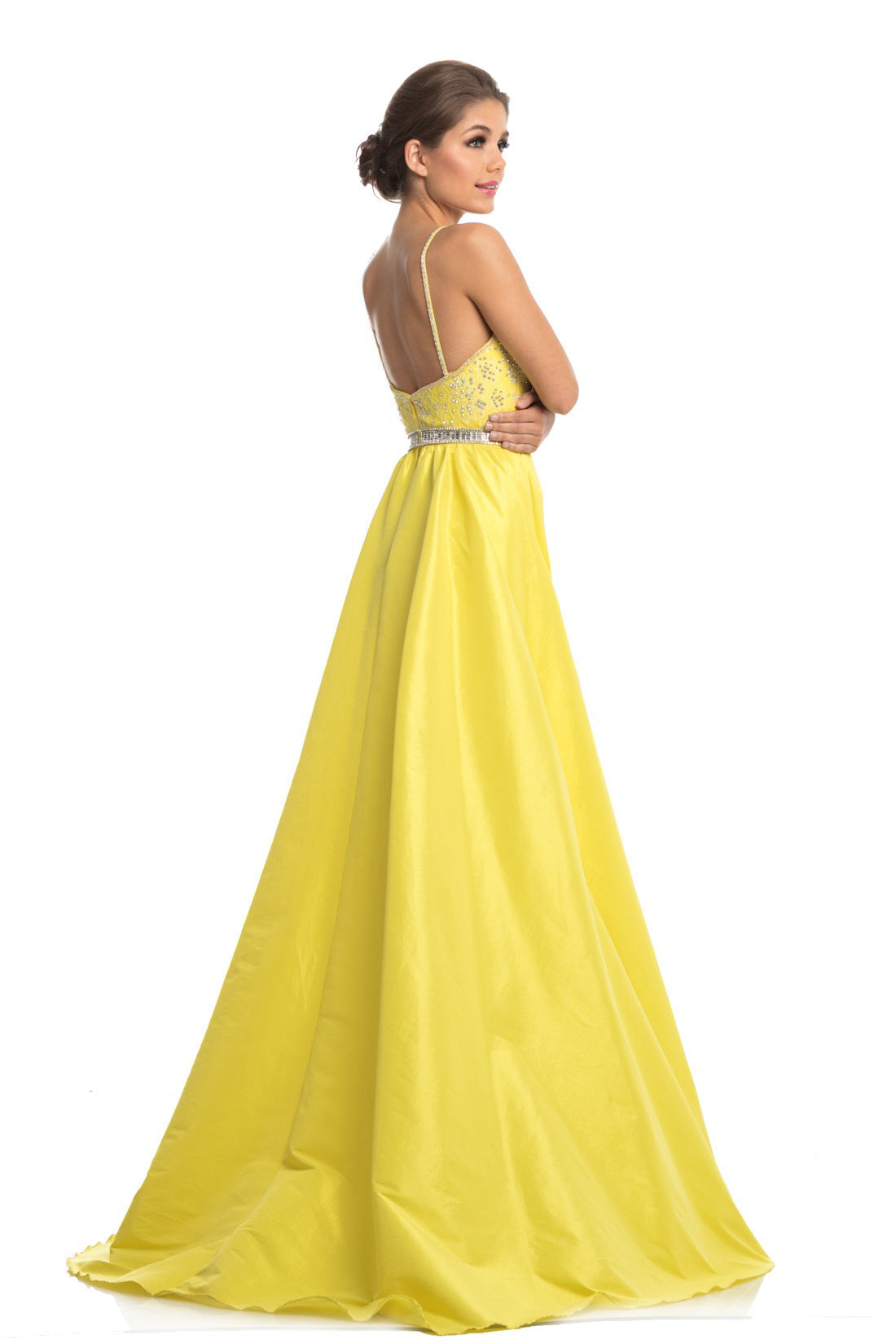 Canary yellow shop ball gowns