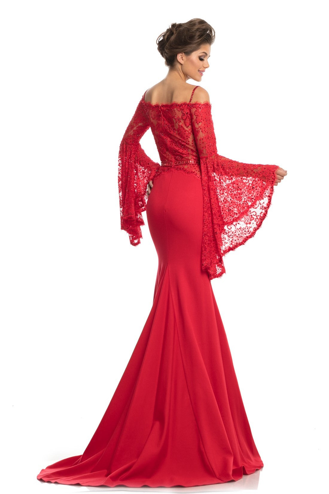 Firy Red Long Prom Dresses