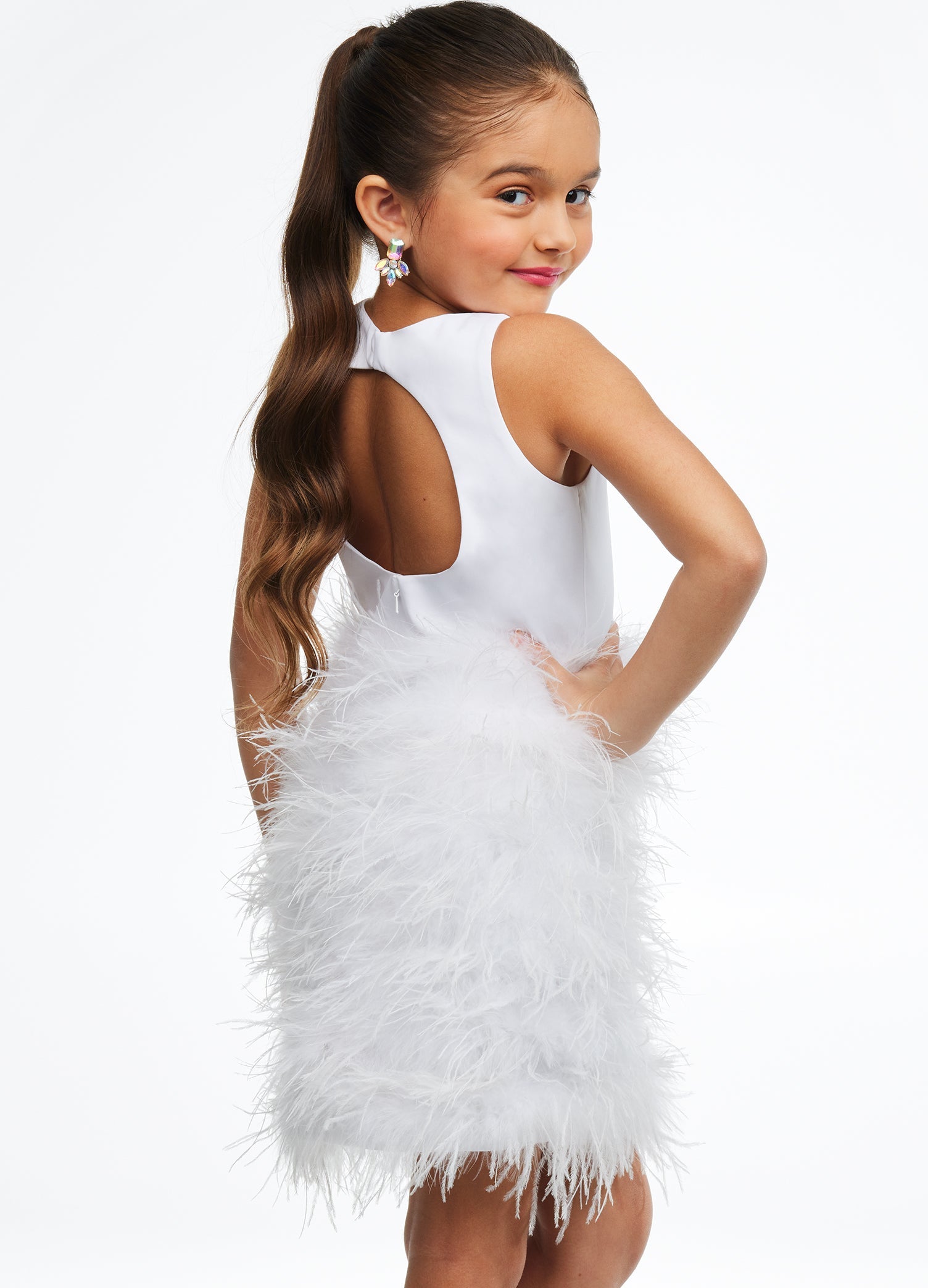 Women's Feather Skirt Sexy Party Prom Fur Skirt - The Little