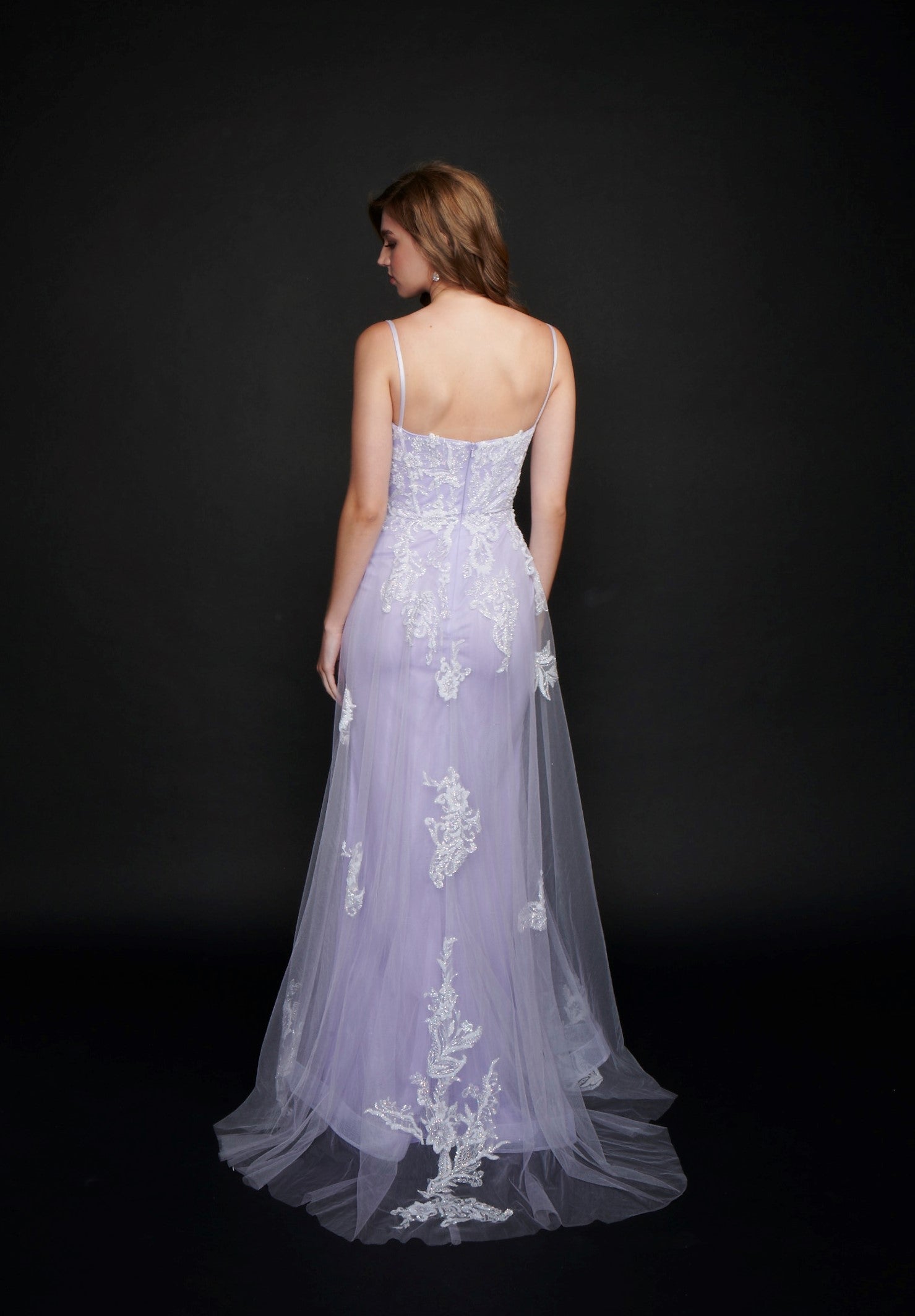 Bellino - Lurex Dress In Lilac Shade Size XXL Colour Λιλά