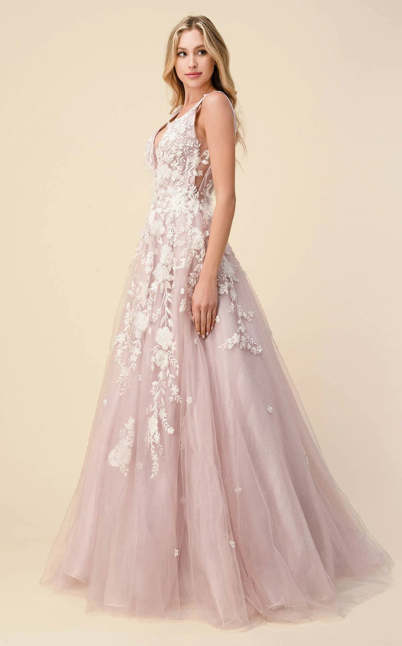Andrea & Leo Gardenia Dress A1028W Shimmer Ball Gown 3D Lace Wedding Dress  Bridal Formal