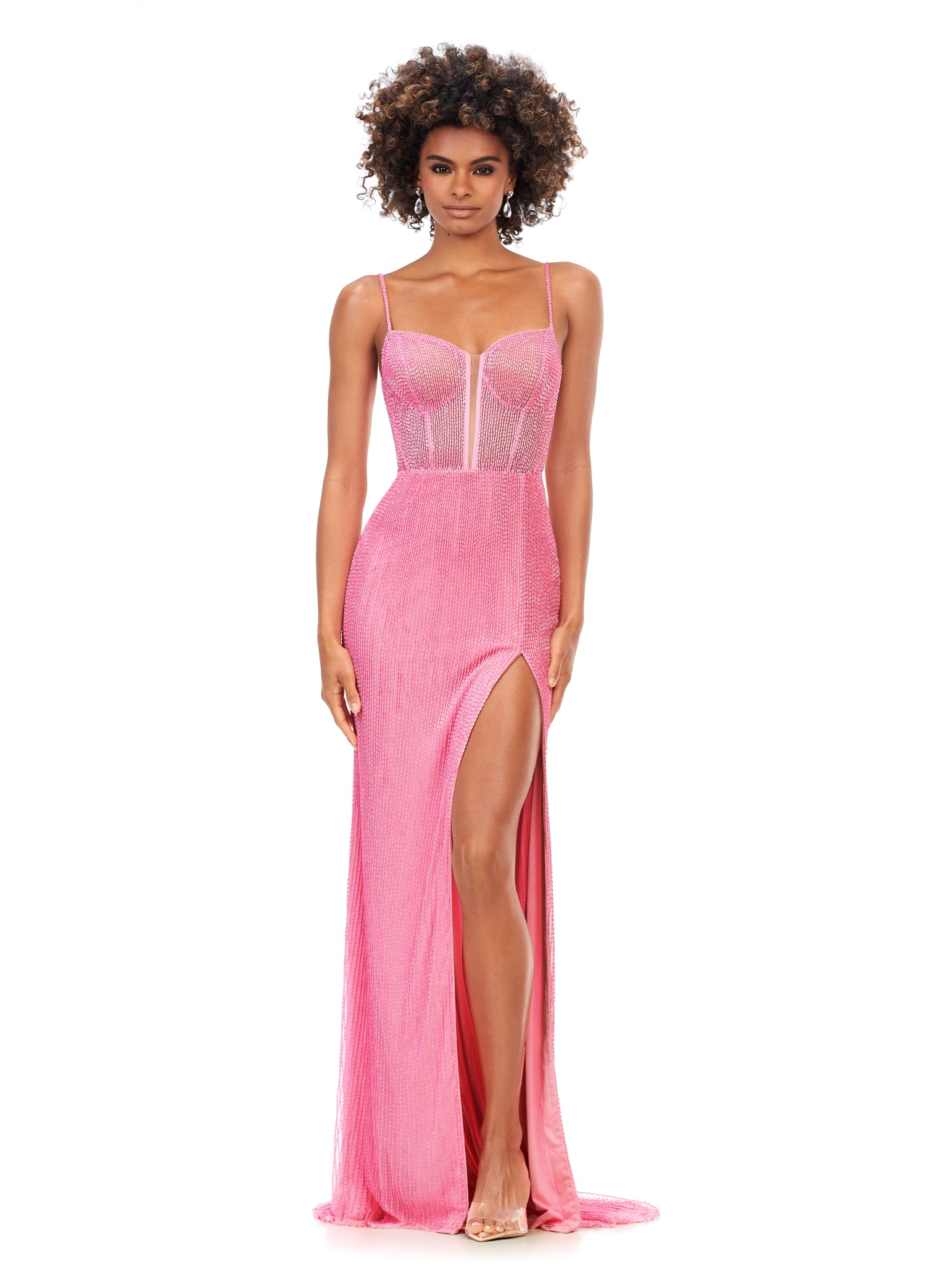 Candy pink 2025 prom dress