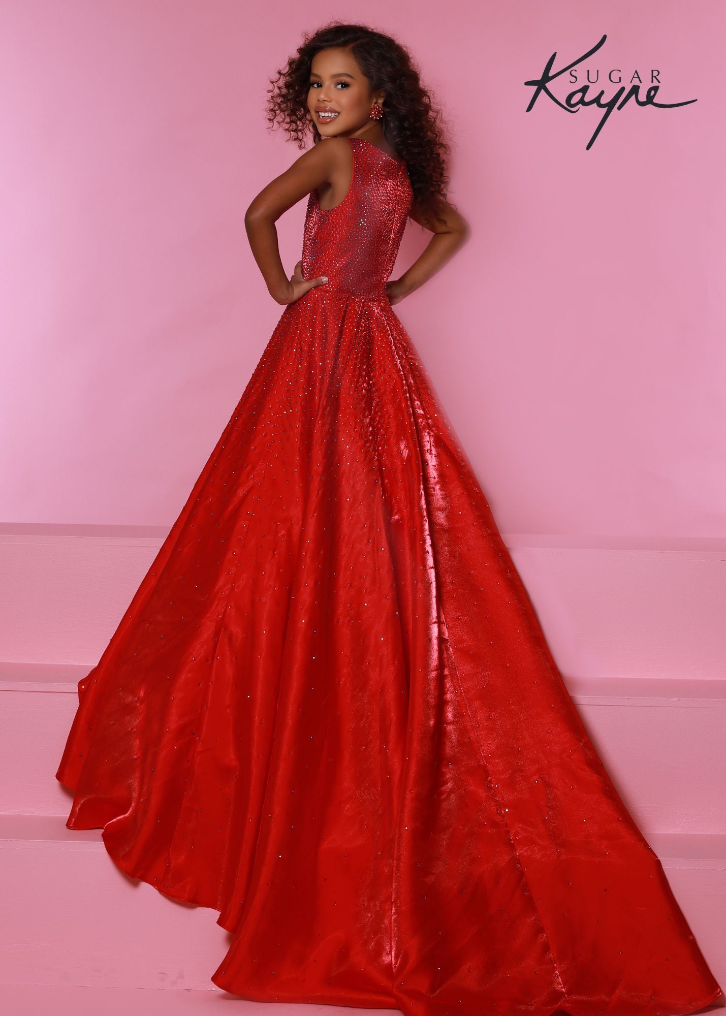 Red Girls Pageant Dresses for Cheap