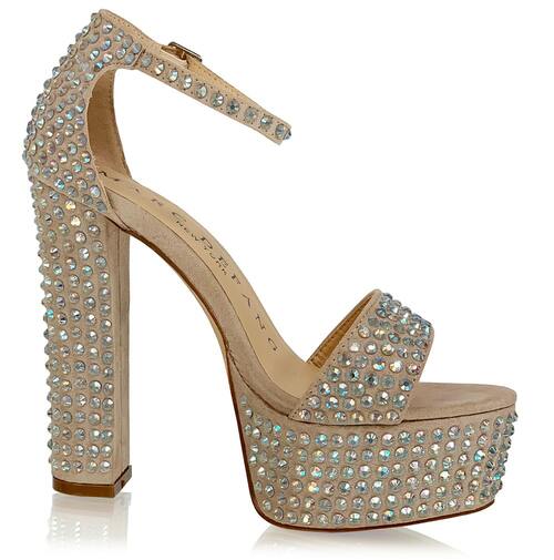 Marc Defang Angelina AB Crystal Pageant Platform Prom Shoe