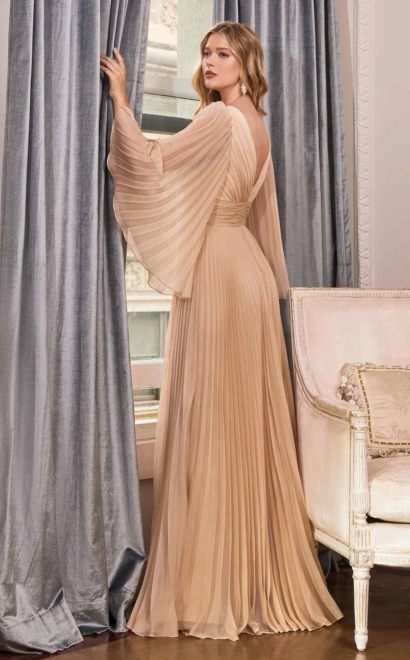 Gold Chiffon Dress