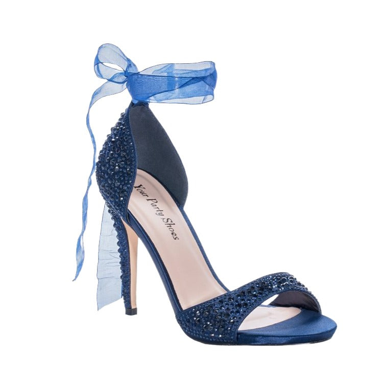 Navy hot sale bow heels