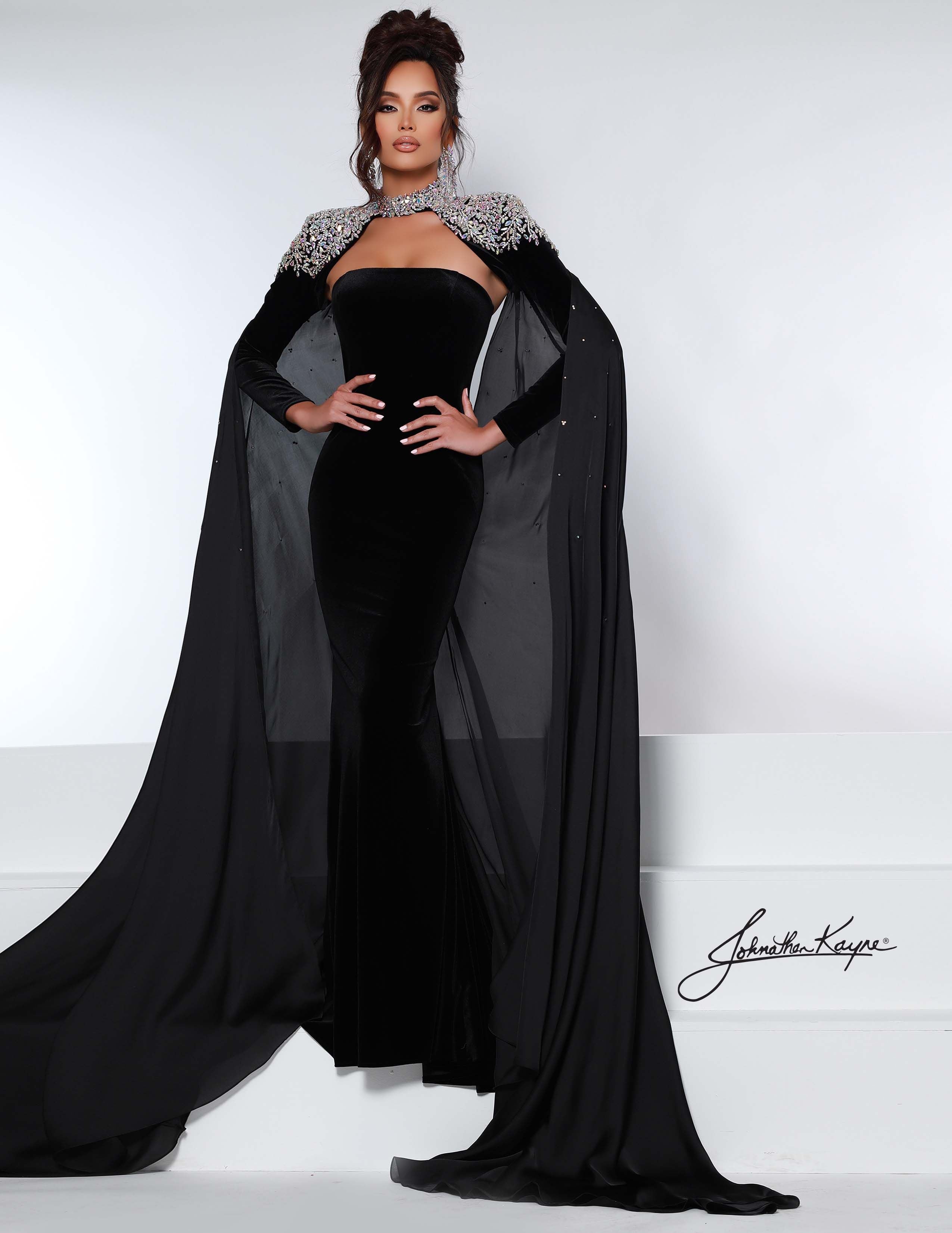 Black velvet bolero shop jackets evening dresses