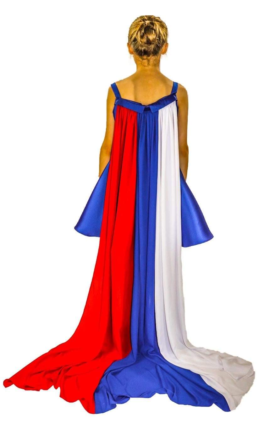 Red white and blue pageant wear discount