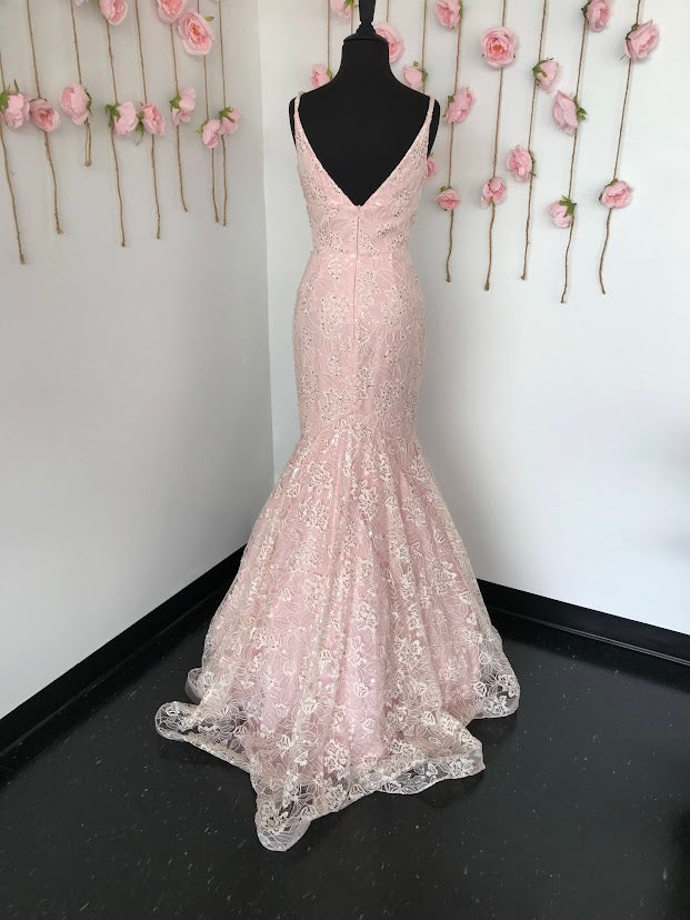 Blush on sale mermaid gown