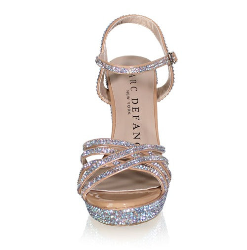 Marc Defang REAGAN Peep Toe Platform Pageant Heel Prom Shoes – Glass  Slipper Formals