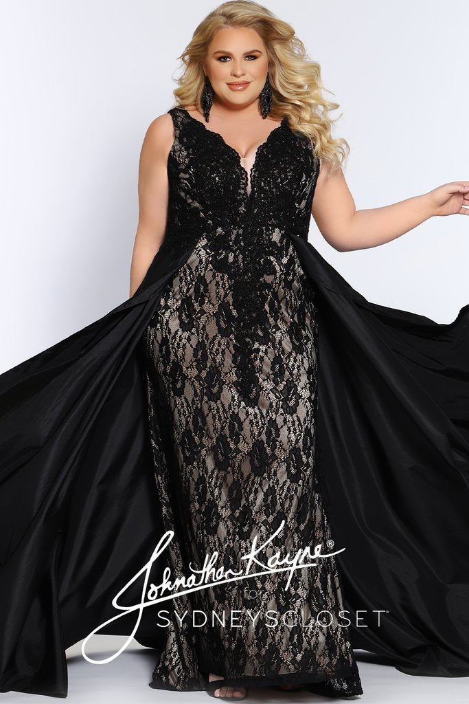 Johnathan Kayne for Sydney s Closet JK2016 plus size lace prom