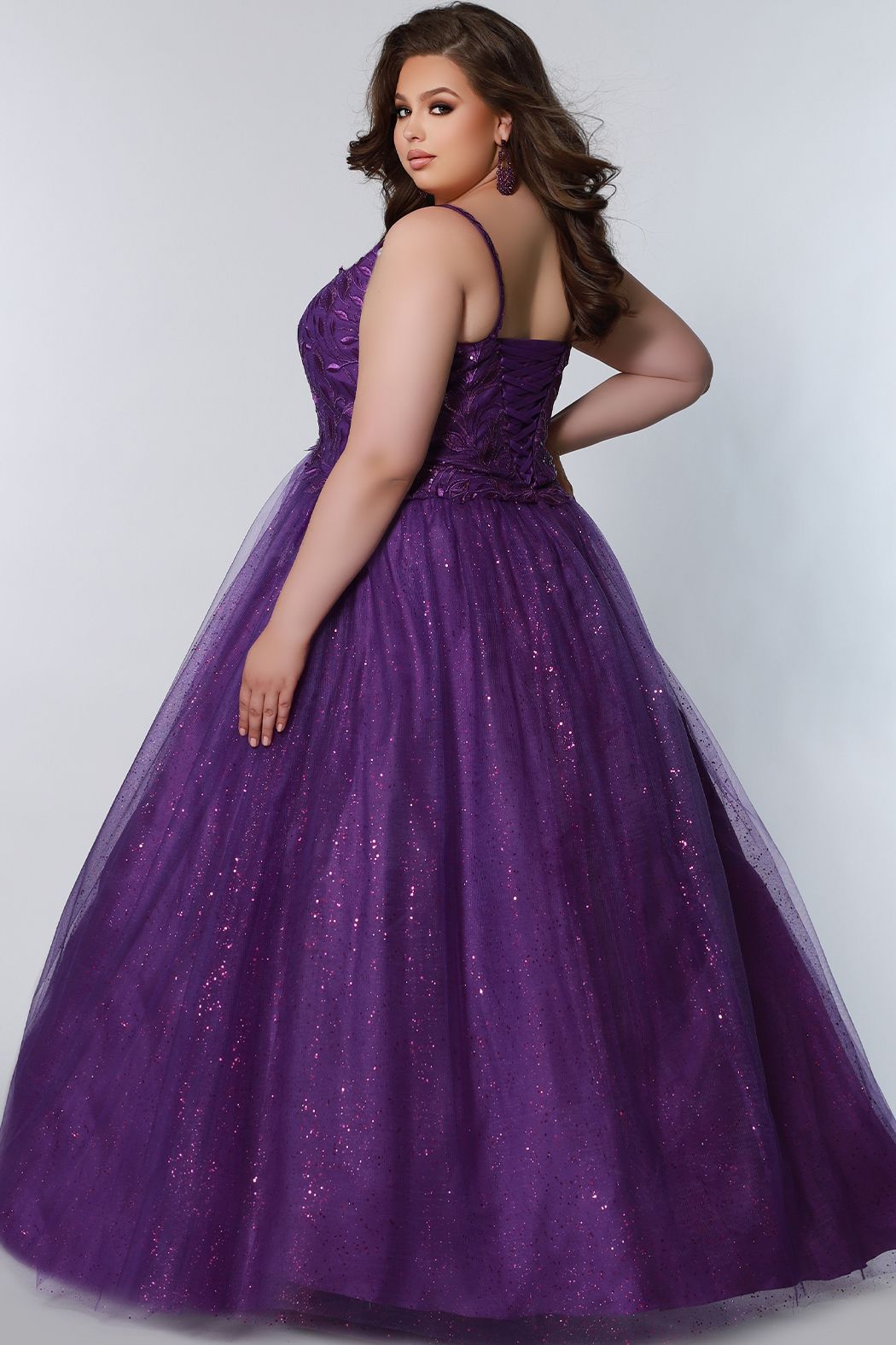 Purple gowns clearance plus size