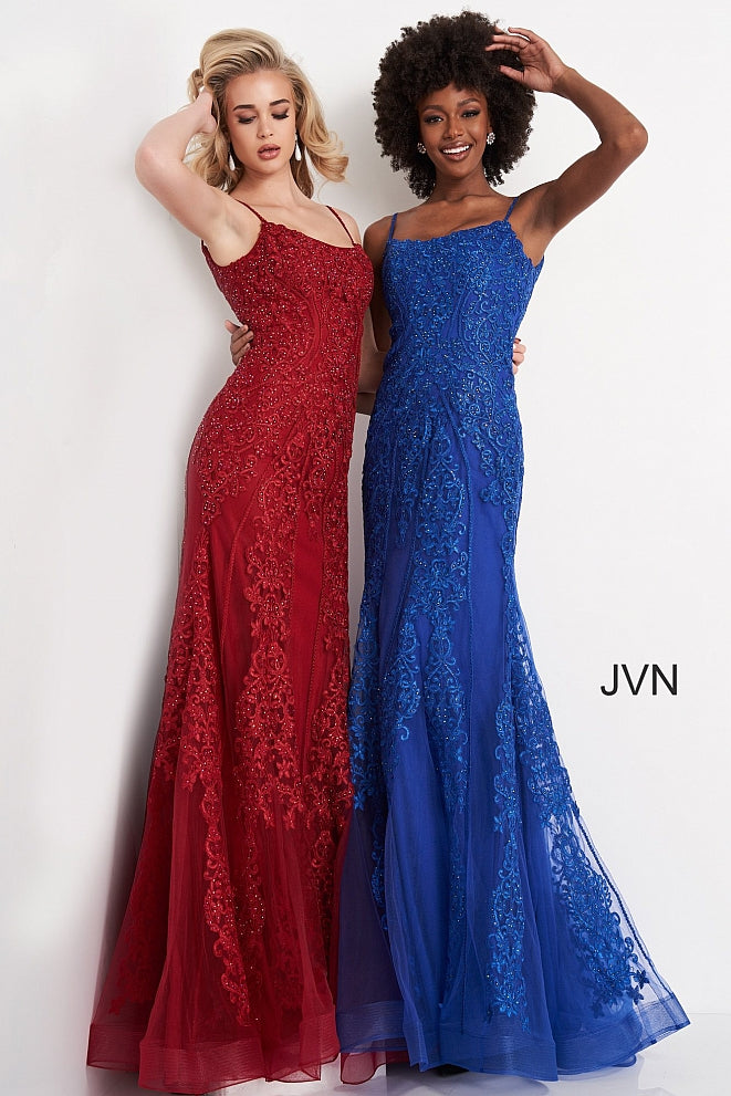 Jovani Red Lace Prom Dresses