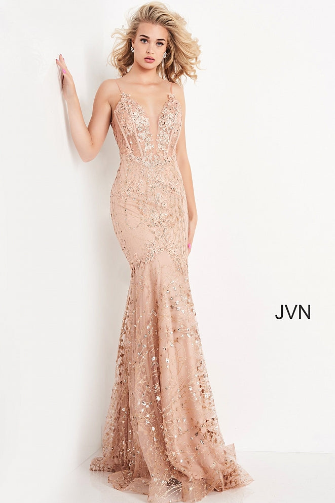 Champagne Mermaid Prom Dresses