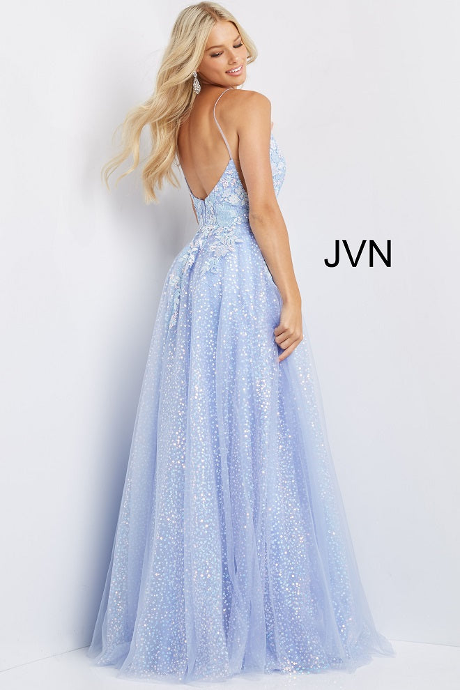 Periwinkle Ball Gown Prom Dresses