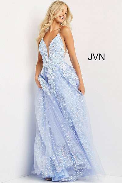 Periwinkle Ball Gown Prom Dresses