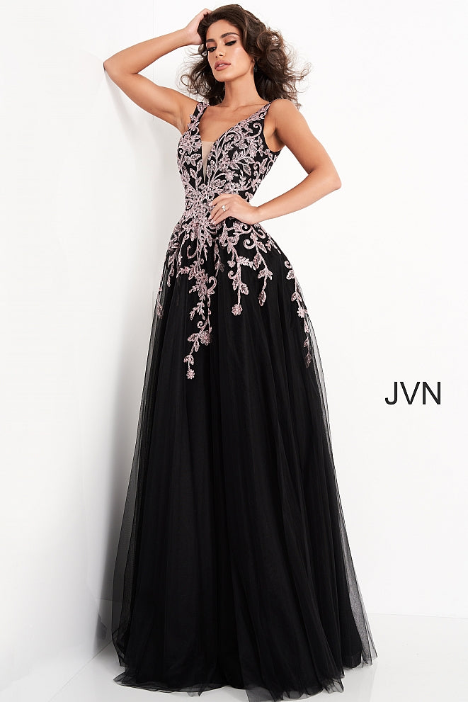 Black Rose Prom Dress