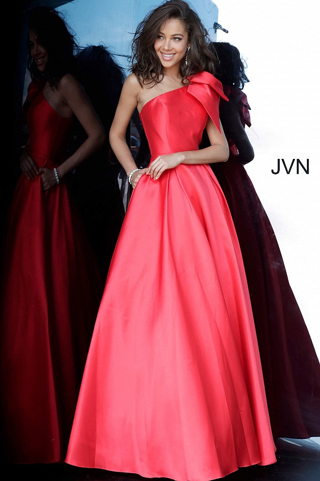 Red prom store dress with pockets