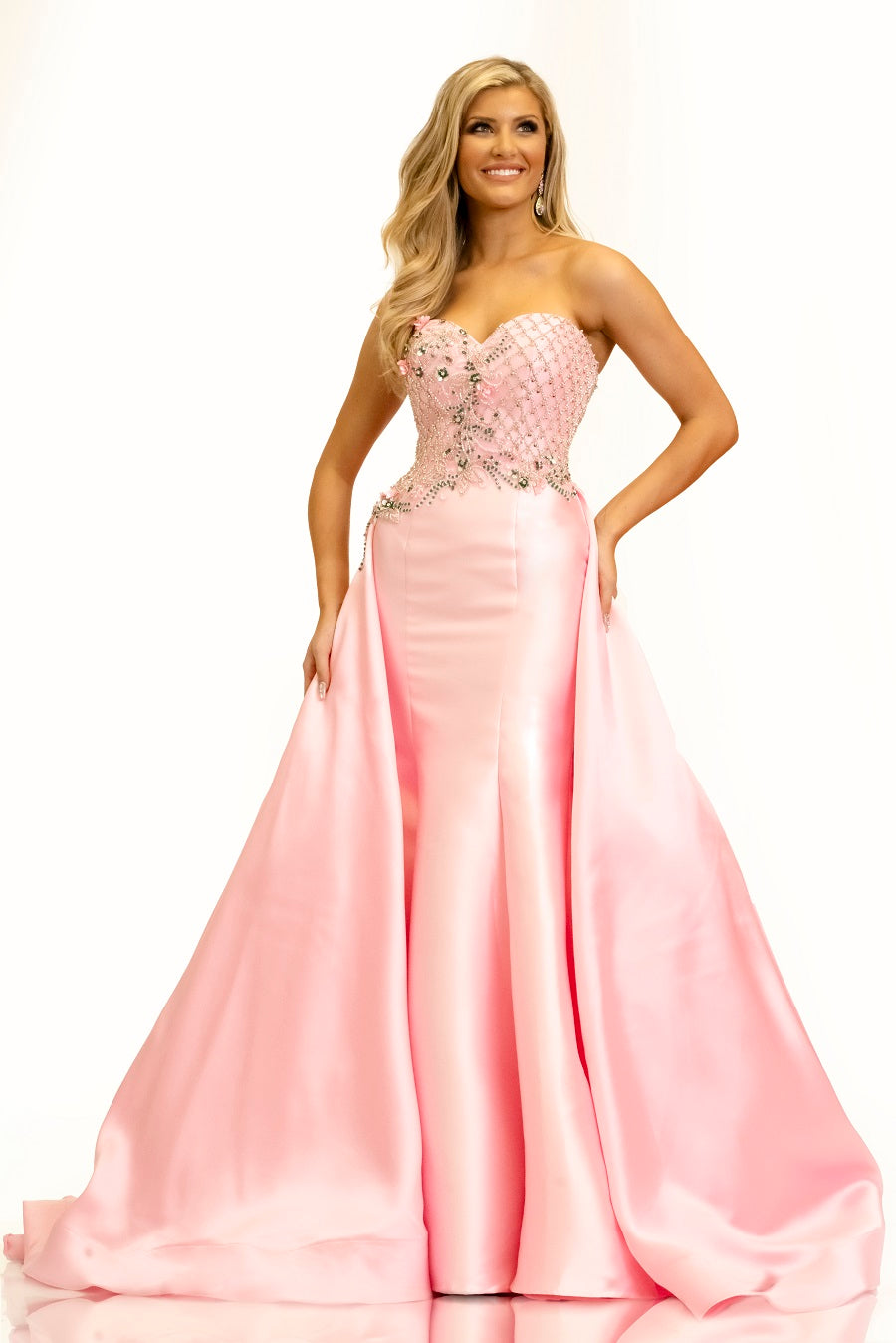 Johnathan deals Kayne Petal Pink Designer Size4 Prom Wedding Bridesmaids Evening Gown