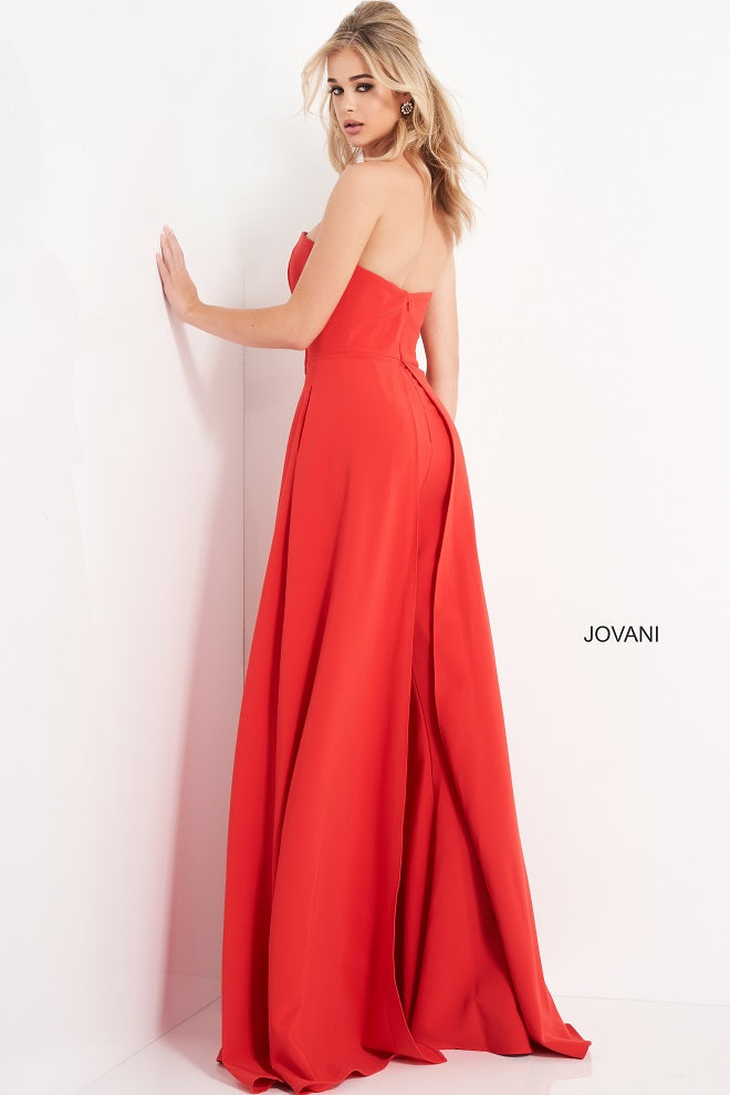 Red cheap prom jumpsuit