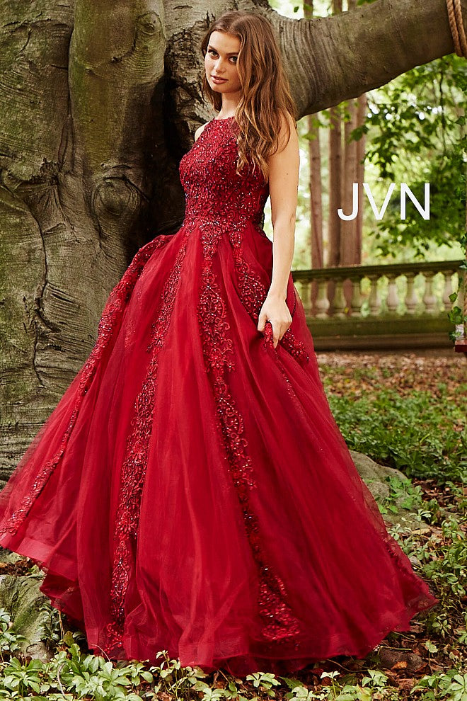 Burgundy ball outlet gown prom dress