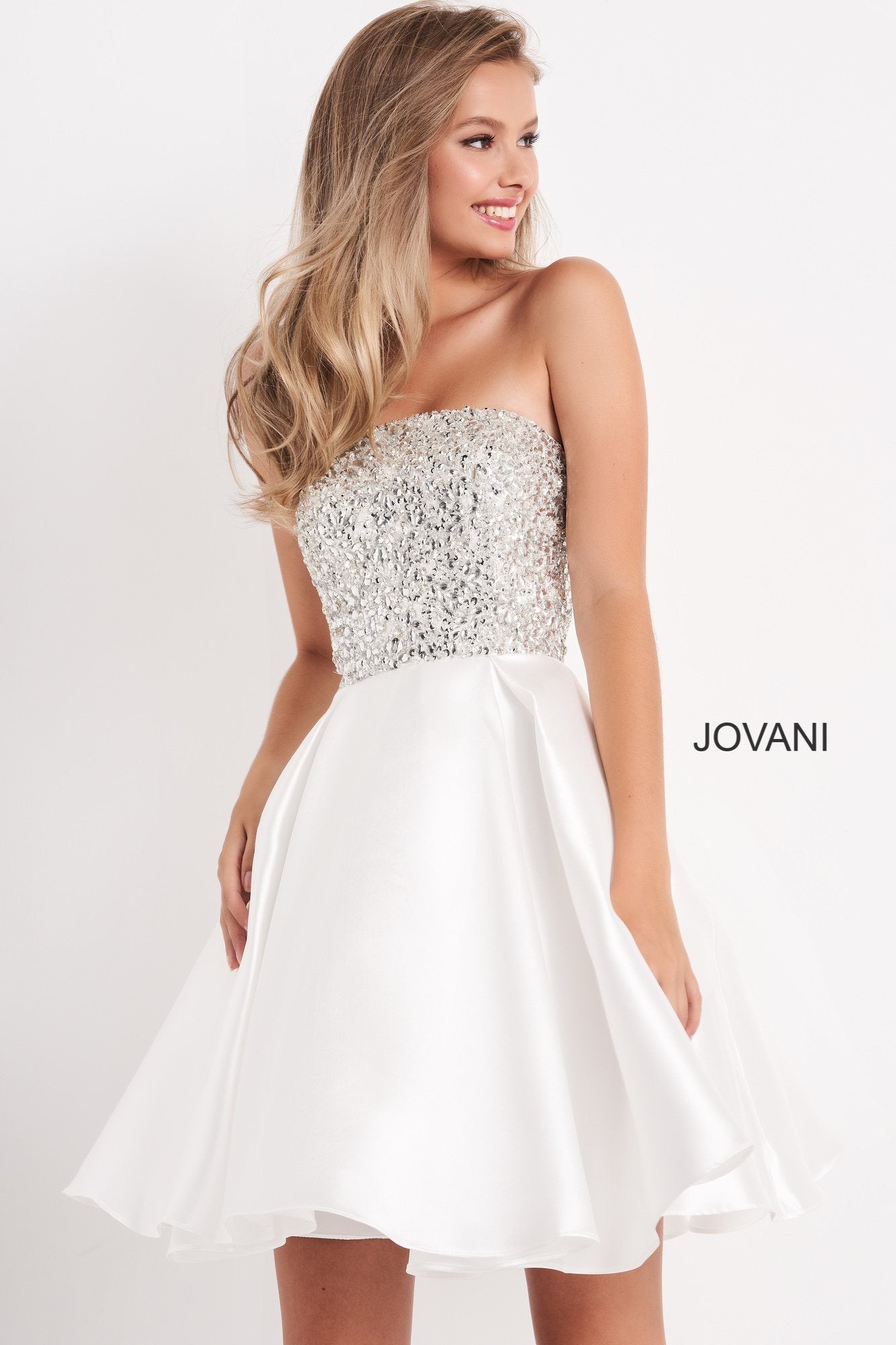 Jovani Kids K00722 Girls Fit & Flare Short Embellished Formal Dress Pageant  Gown