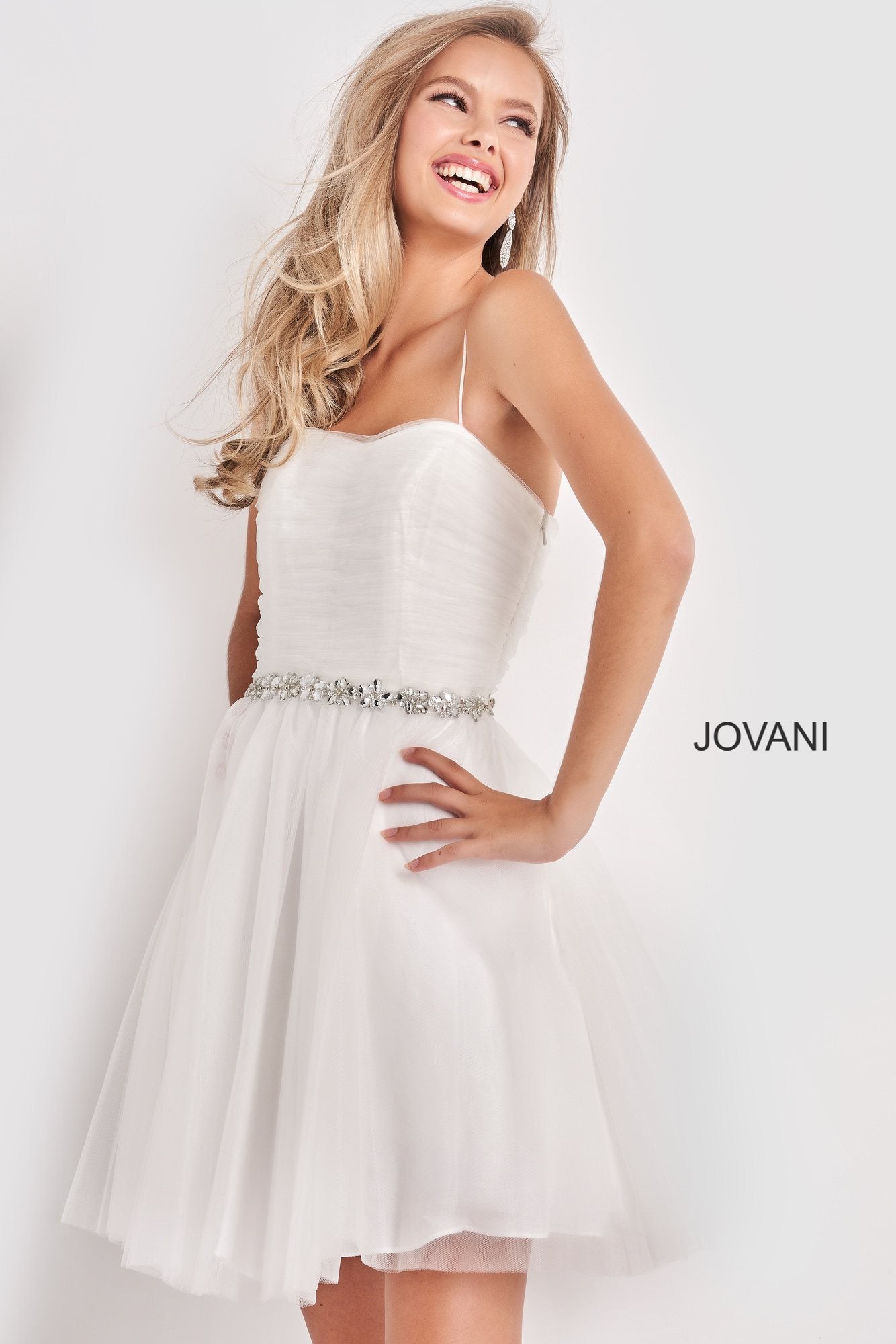 Jovani Kids K4761 Short Fit & Flare Girls Cocktail Party Dress Crystal –  Glass Slipper Formals