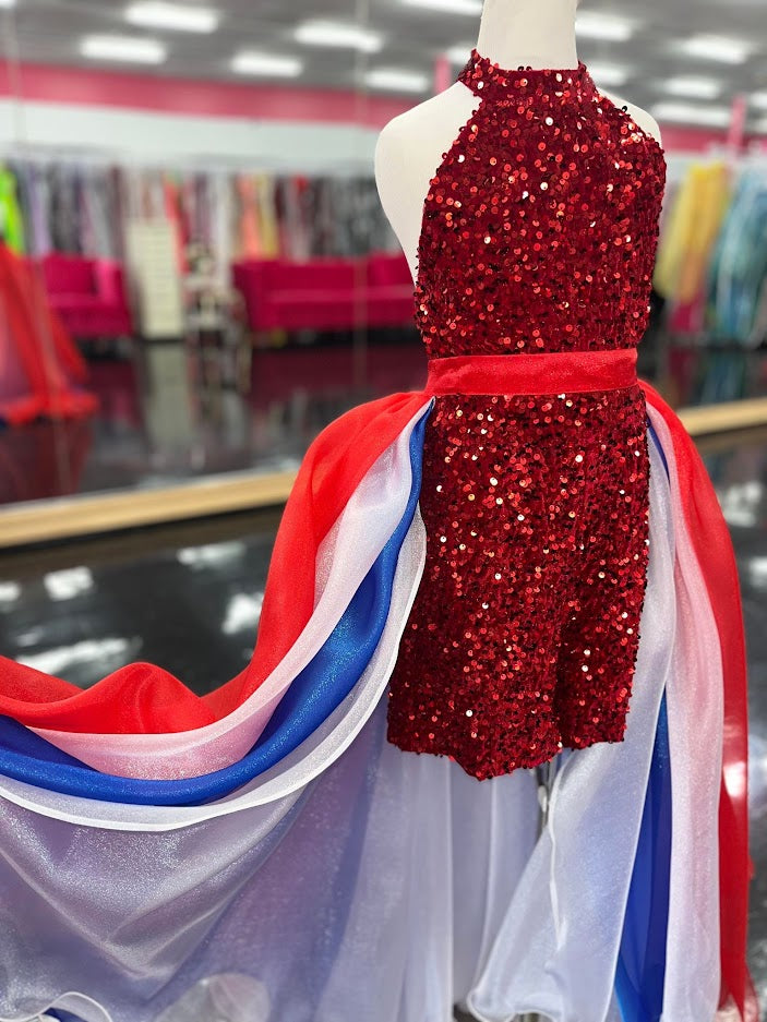 Patriotic hotsell pageant dresses