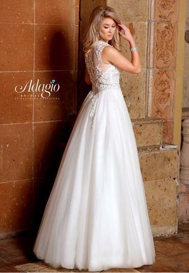 White crystal hot sale wedding dress