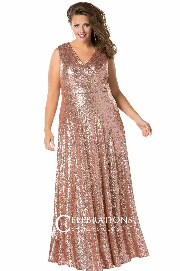 Plus Size Brown Formal Dresses