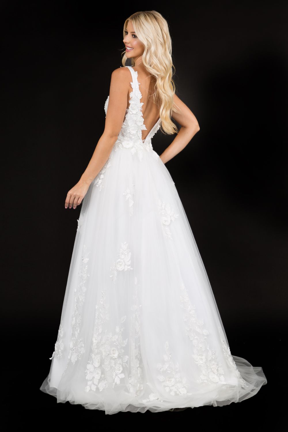 White Long Prom Dresses Debs