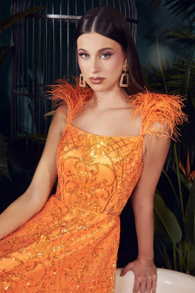 By johnny 2024 orange dress