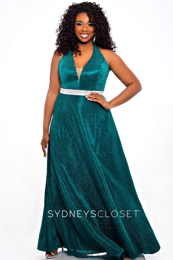 Turquoise plus best sale size dress