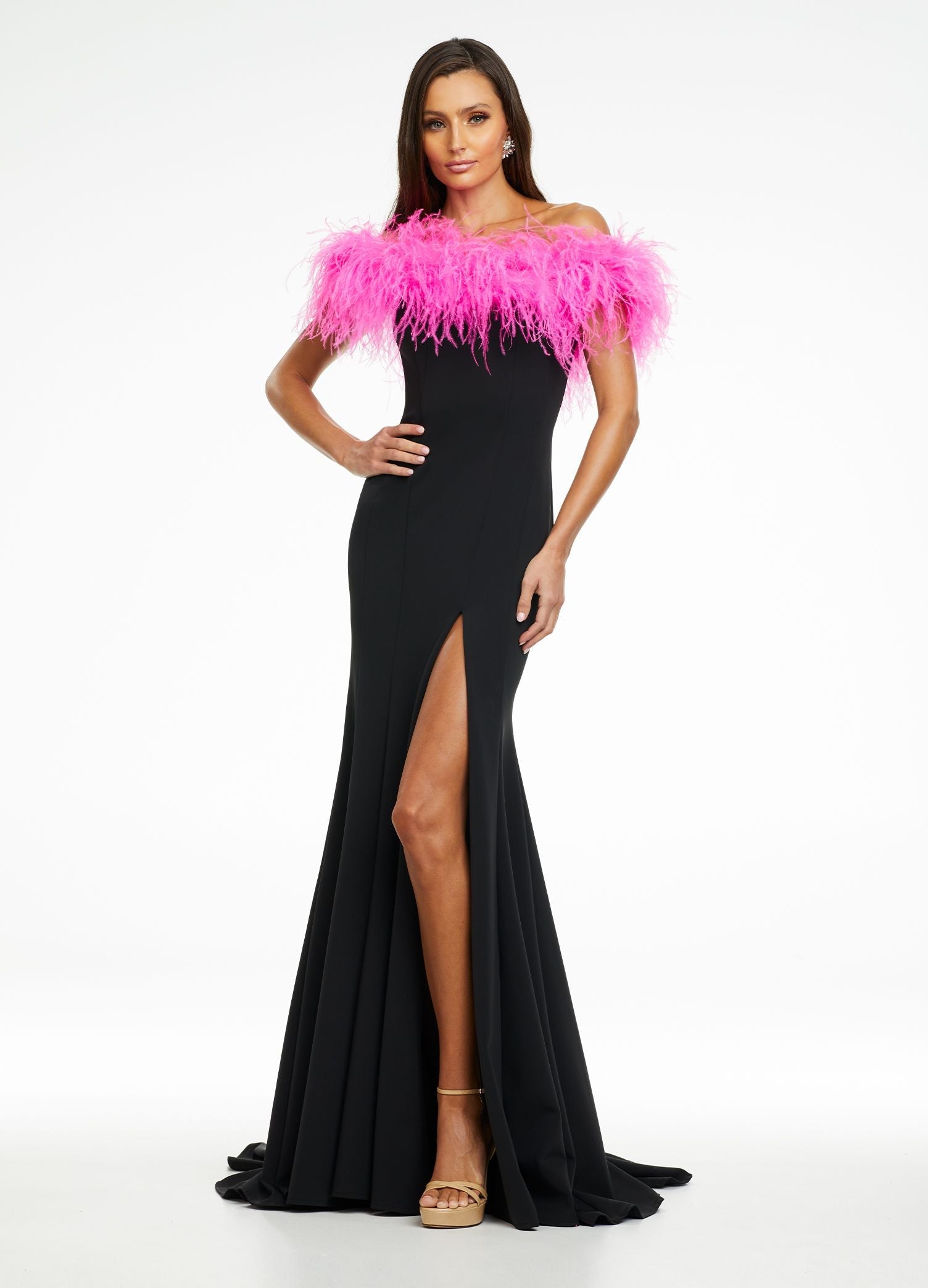 Aston Shocking Pink Ostrich Feather Dress ,feather Prom Dress, Feather  Cocktail Dress Feather Wedding Dress Feather Pink Dress -  Canada