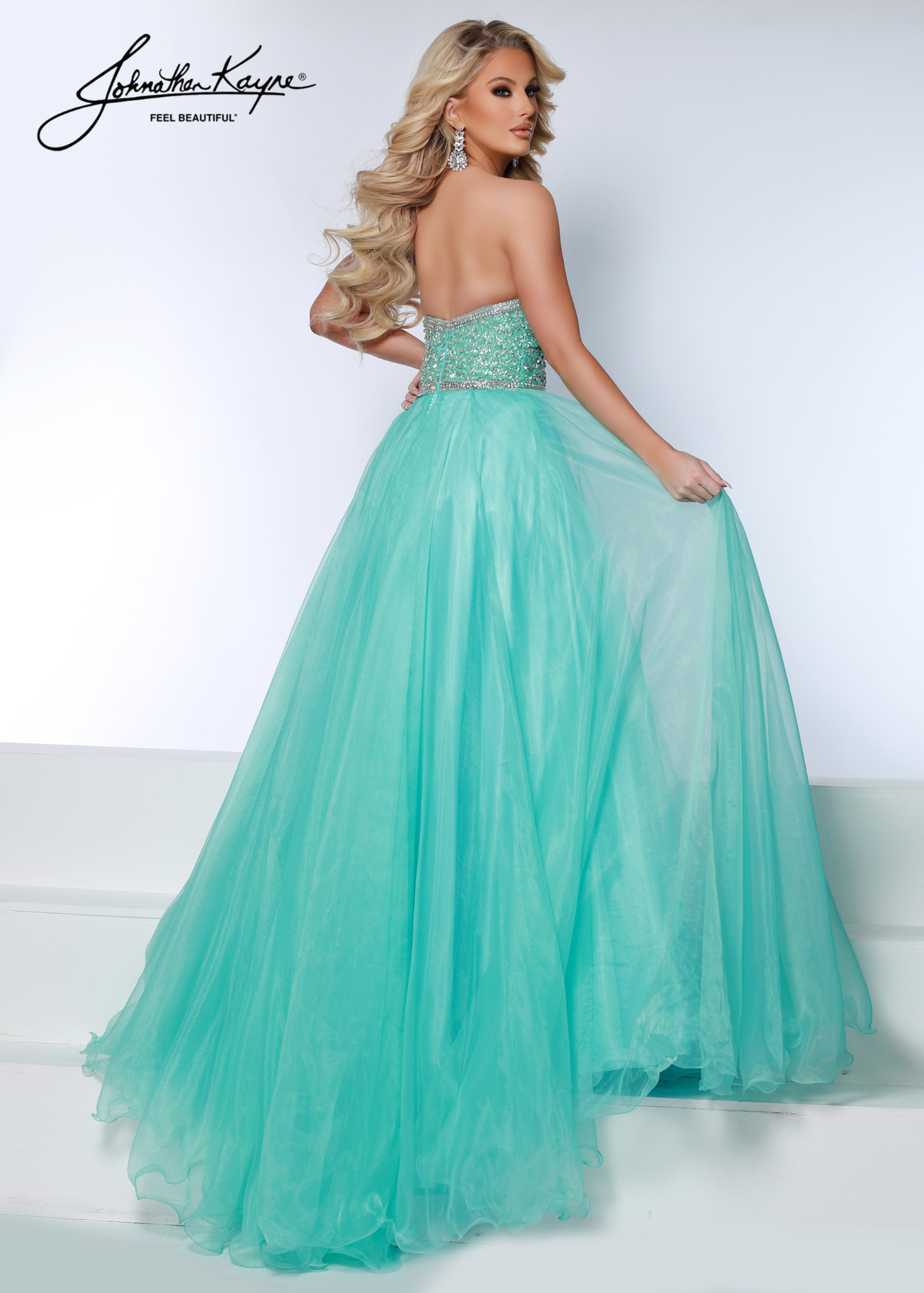 Seafoam Green Prom Dress