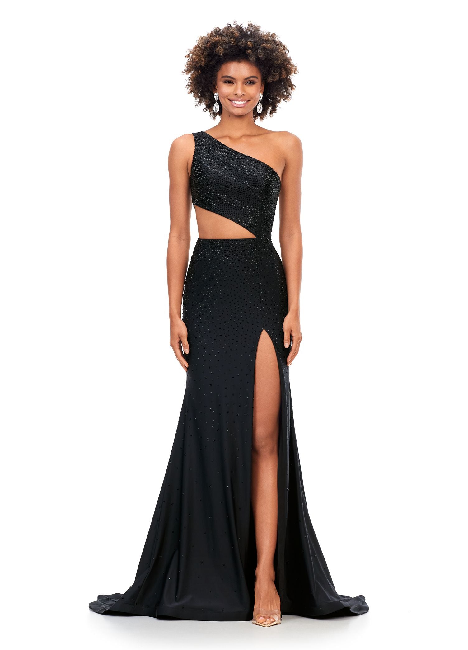 Black fitted shop prom dresses