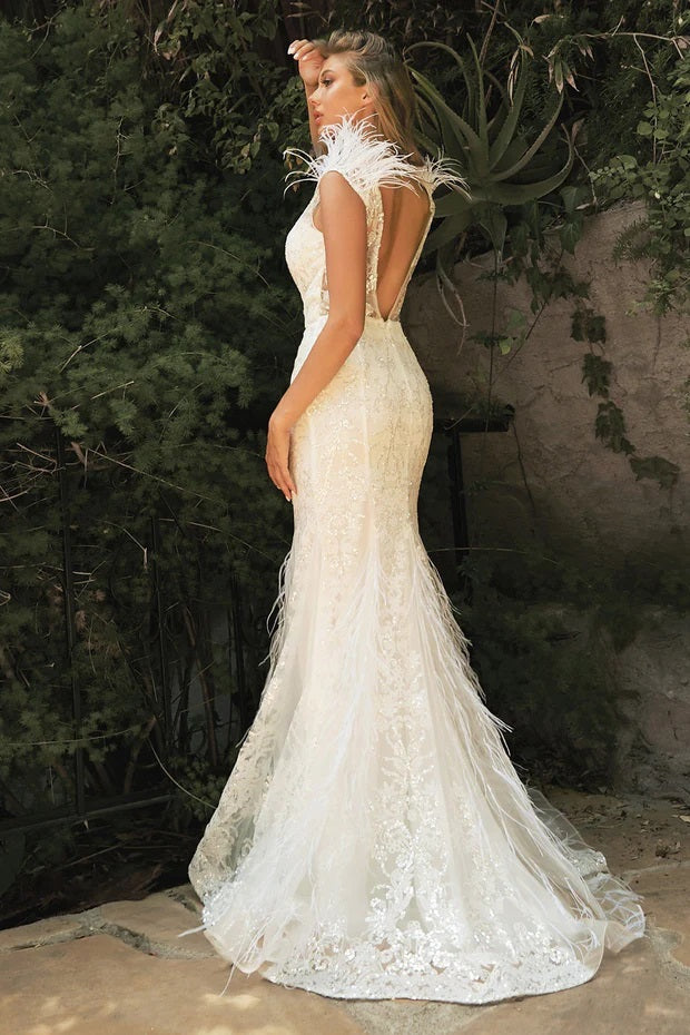 Embellished mermaid shop wedding dress