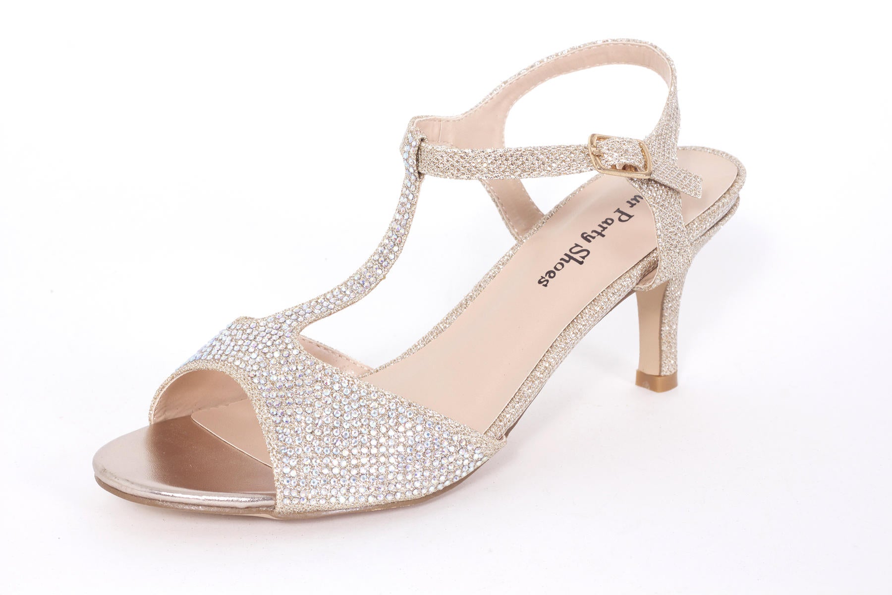 Elena Silver High Heel Prom Shoes by Touch Ups 4548