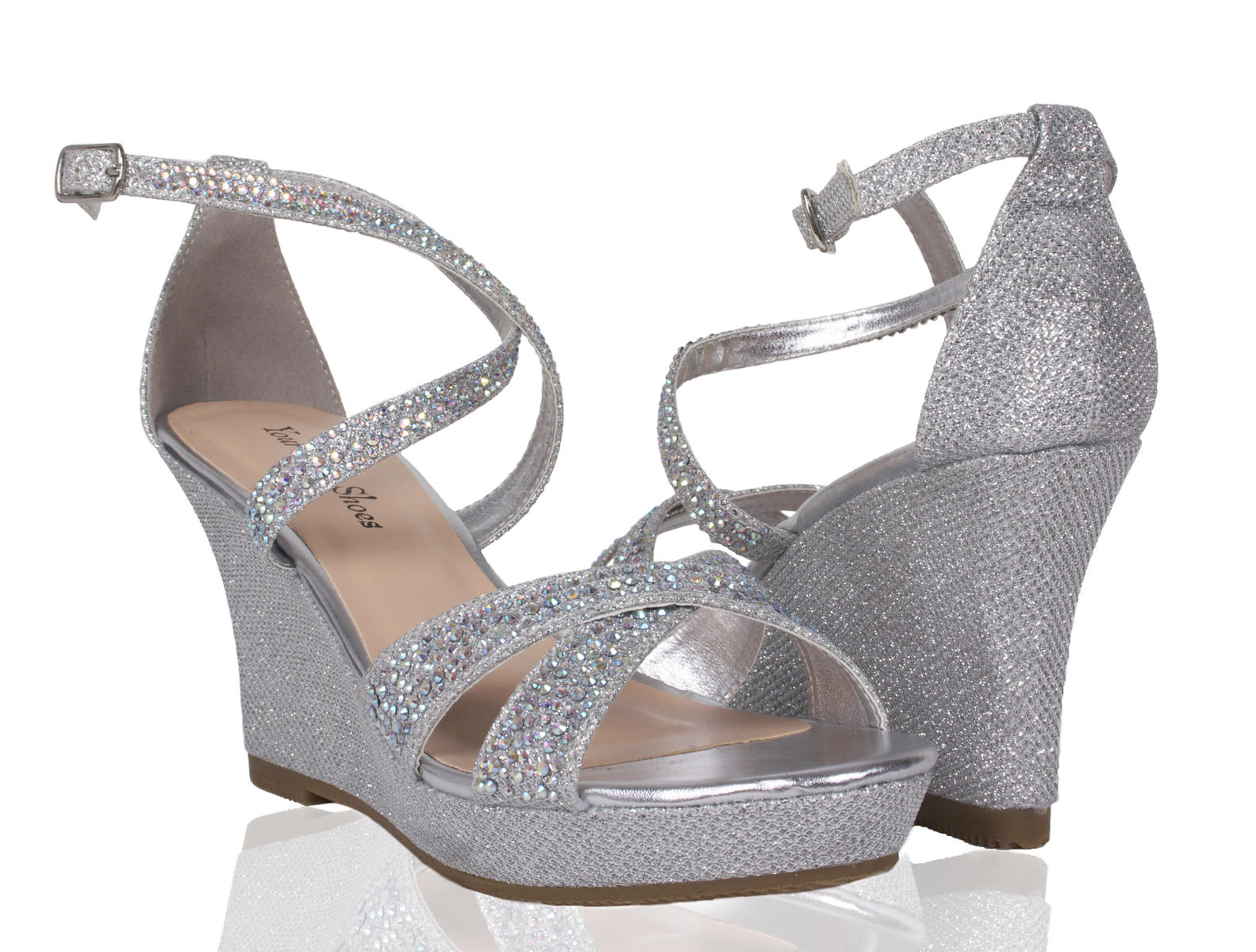 Sparkly wedges 2025 for prom