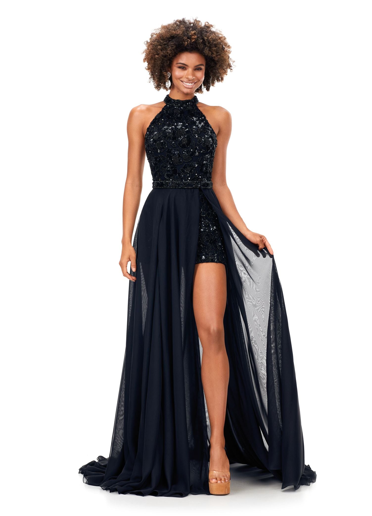 Romper with 2025 skirt prom